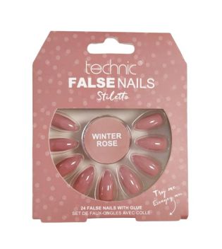 Technic Cosmetics - Unghie finte False Nails Stiletto - Winter Rose