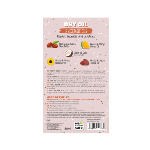 The Fruit Company - Olio secco con glitter - Cocco