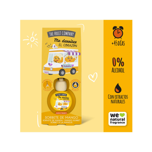 The Fruit Company - Deodorante per auto - Sorbetto al mango