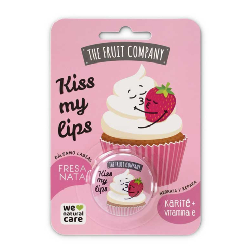 The Fruit Company - Balsamo per labbra Kiss My Lips - Fragola e crema
