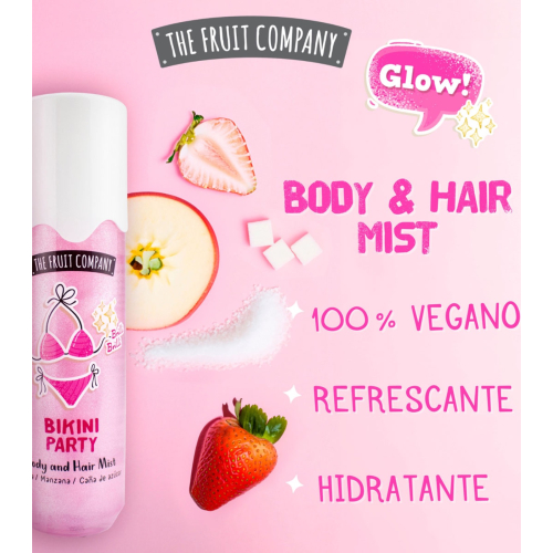 The Fruit Company - Spray glitterato per capelli e corpo - Bikini Party