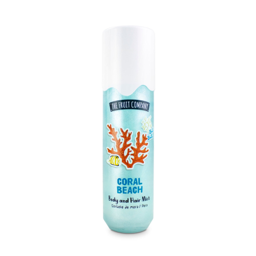 The Fruit Company - Spray glitterato per capelli e corpo - Coral Beach