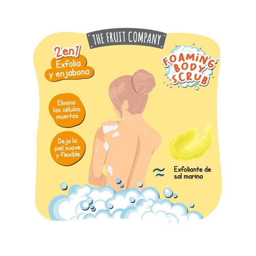 The Fruit Company - Scrub corpo schiumogeno 2 in 1 - Ananas