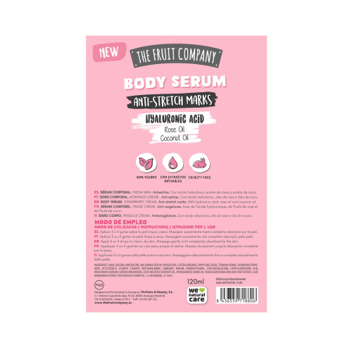 The Fruit Company - Siero corpo antismagliature - Crema alla fragola