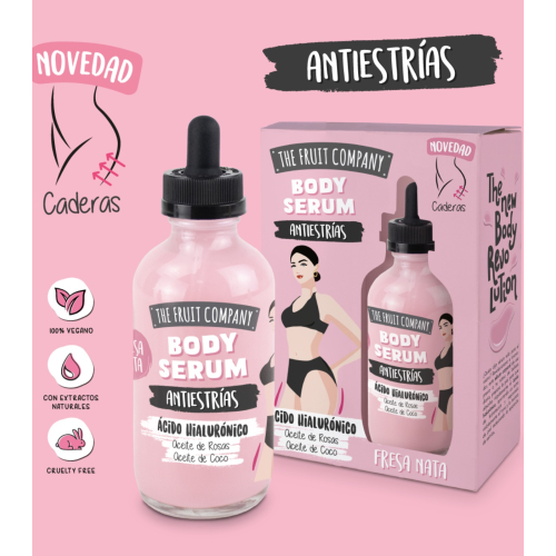 The Fruit Company - Siero corpo antismagliature - Crema alla fragola