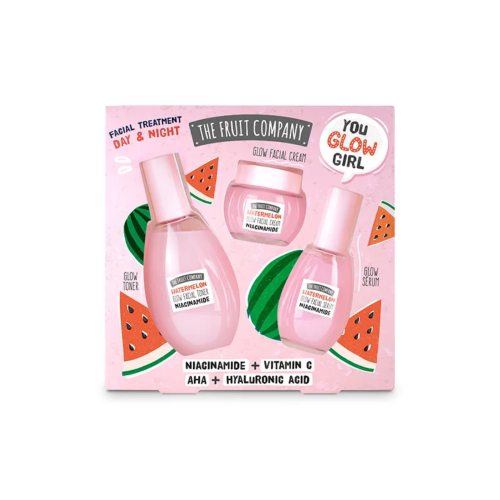 The Fruit Company - Glow Up  Set trattamento viso all'anguria e niacinamide - Tonico + Crema + Siero