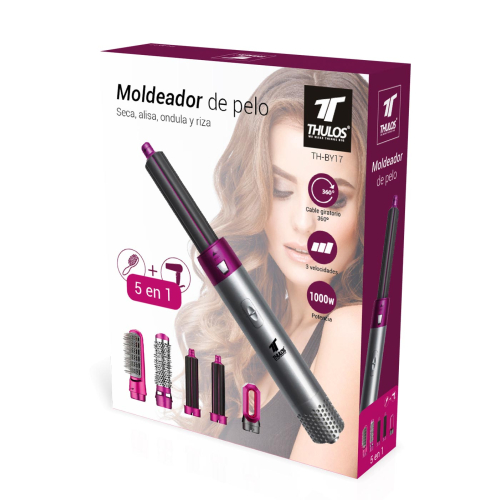 Thulos - Styler e asciugacapelli 5 in 1 TH-BY17