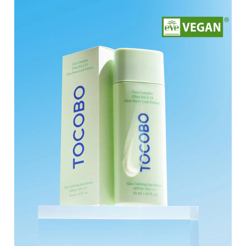 Tocobo - *Cica Calming* - Siero solare viso formato SPF50 PA++++ - Pelli sensibili