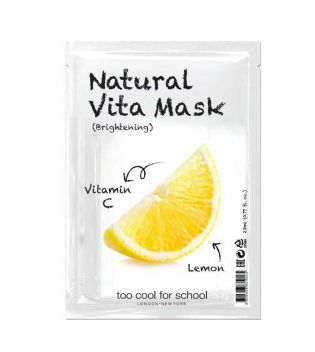 Too cool for school  - Maschera per il viso Natural Vita - Illuminante