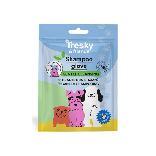 Tresky & Friends - Guanto per shampoo per animali domestici