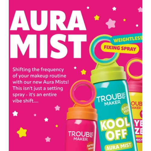 Trouble Maker - Bruma fissante per il viso SPF50 - Raye Daze