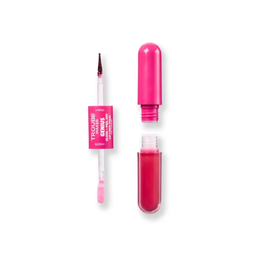 Trouble Maker - Duo Lip Tint peel-off + Lucidalabbra Genius - The Thinker Deep Plum