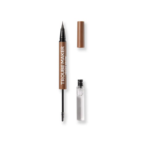 Trouble Maker - Matita fissante per sopracciglia 2 in 1  Teddy Brow - Light Brown