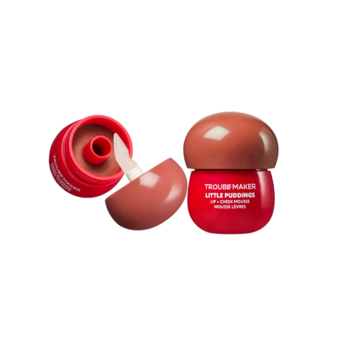 Trouble Maker - Mousse per labbra e guance Little Pudding - Mochi Nude Brown