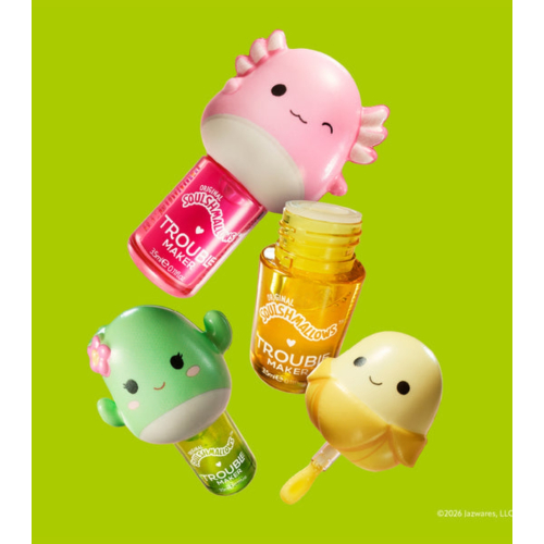 Trouble Maker - *Squishmallows* - Aceite labial Melt Down - Archie the Axolotl