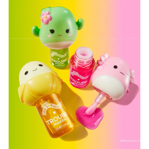 Trouble Maker - *Squishmallows* - Aceite labial Melt Down - Junie the Banana