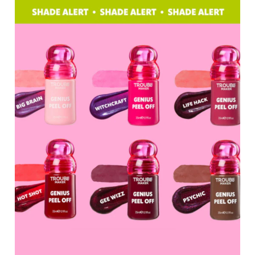 Trouble Maker  - Tinta per labbra Genius peel-off - Gee Whiz Deep Plum