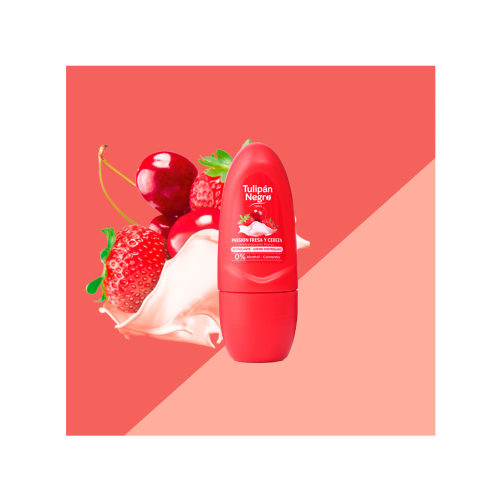 Tulipán Negro - Deodorante antitraspirante roll-on - Fragola e Ciliegia