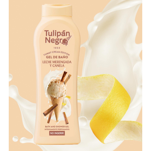Tulipán Negro - *Yummy Cream Edition* - Gel da bagno 650ml - Leche Merengada & Canela