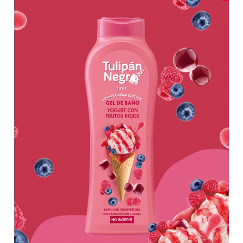 Tulipán Negro - *Yummy Cream Edition* - Gel da bagno 650ml - Yogurt con Frutos Rojos