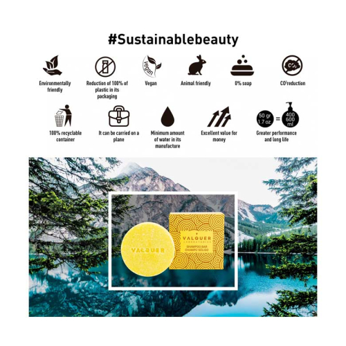 Valquer - Shampoo Acido Solido - Estratto di Limone e Cannella