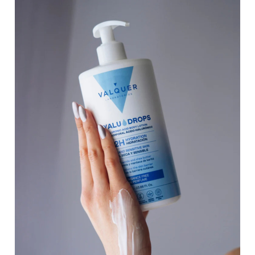 Valquer - Lozione corpo idratante 72 ore Hyaludrops - Senza profumo