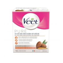 Veet Kit Cera Depilatoria Corpo & Viso Zucchero Pure