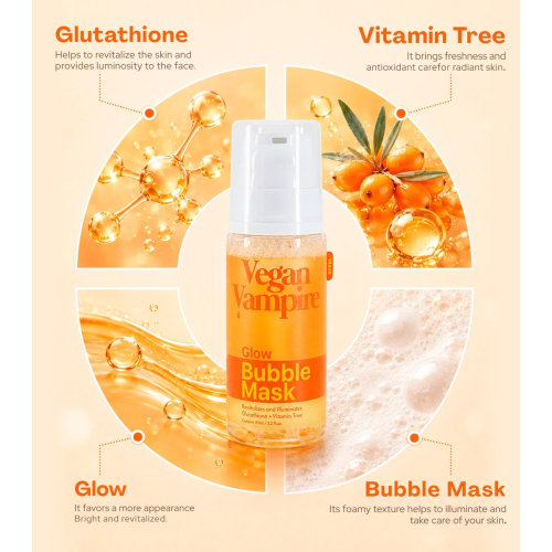 Vegan Vampire - Maschera facciale Bubble - Glow