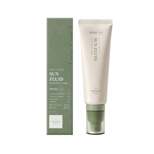 Village 11 Factory - Crema solare viso antietà Daily Mild SPF50