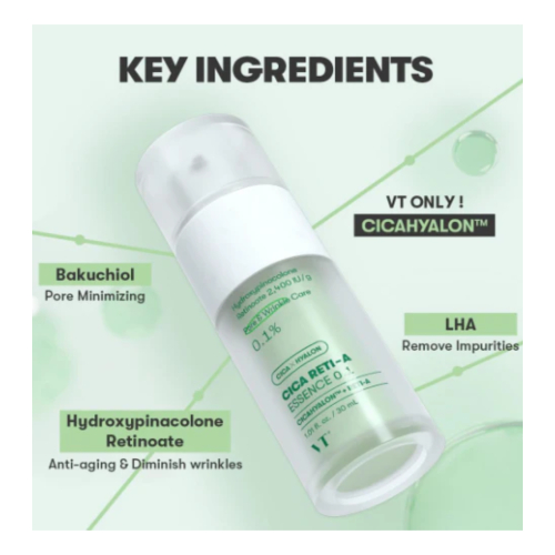 VT Cosmetics - Essenza viso che affina i pori CICA Reti-A 0.1