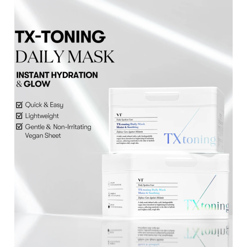 VT Cosmetics - Maschera depigmentante e idratante TX-Toning - 30 unità