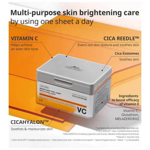 VT Cosmetics - Maschere viso Reedle Shot Vita-Light - 30ea