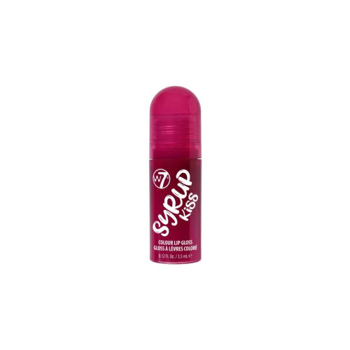 W7 Cosmetics - Brillo di labbra Syrup Kiss Colour - Plum Drop