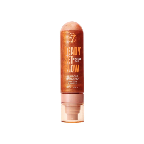 W7 Cosmetics - Spray fissante per trucco Ready, Set, Glow - Bronze Sol