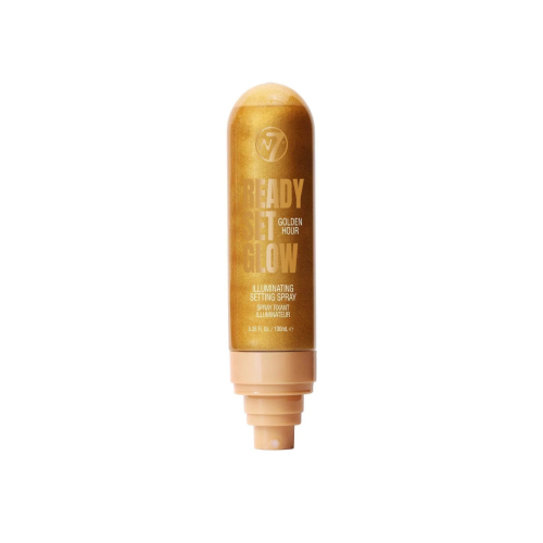 W7 Cosmetics - Spray fissante per trucco Ready, Set, Glow - Golden Hour