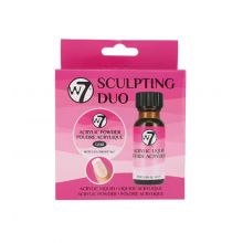 W7 - Liquido e polvere per unghie acriliche Sculping Duo