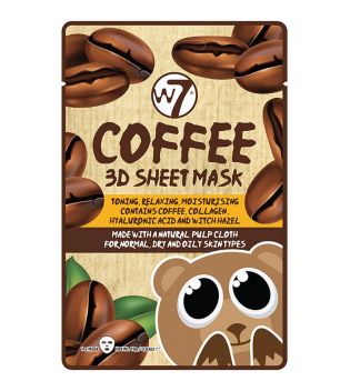 W7 - Maschera per il viso in carta 3D - Caffè