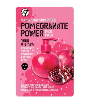 W7 - Maschera viso Super Skin Superfood - Pomegranate Power