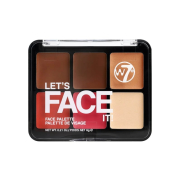 W7 - Palette viso in crema Lets face it! - Soft glow