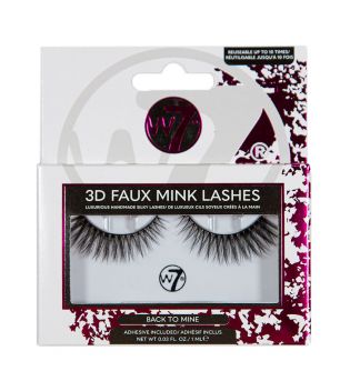 W7 - Ciglia finte 3D Faux Mink Lashes - Back to Mine