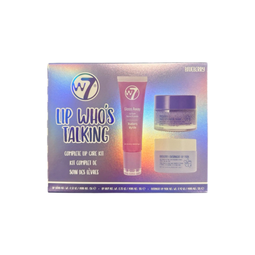 W7 - Set per la cura delle labbra Lip Who's Talking - Blueberry