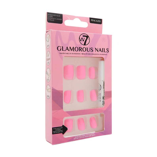 W7 - Unghie finte Glamorous Nails - Pink Kiss