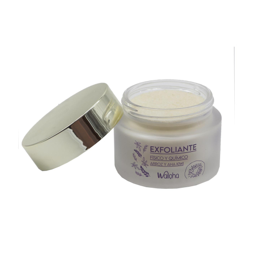 Wailoha - *Colección Calma* - Scrub viso fisico e chimico con riso e kiwi AHA