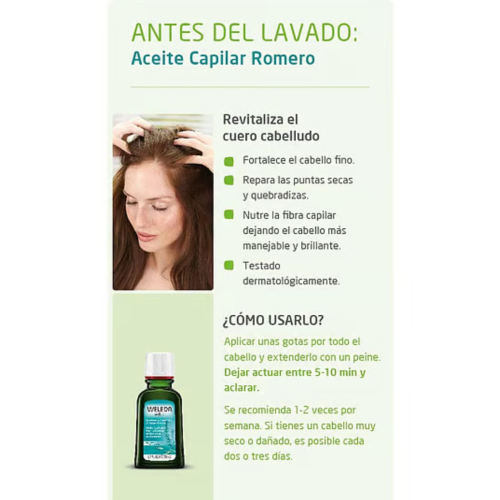 Weleda - Olio nutriente per capelli - Rosmarino