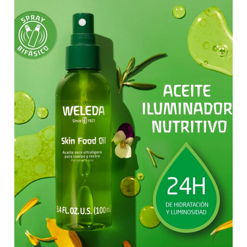 Weleda - Olio Secco Ultraleggero Viso e Corpo Skin Food - Pelle normale e secca