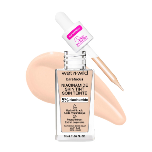 Wet N Wild - Fondotinta Bare Focus Niacinamide Skin Tint - Fair Beige