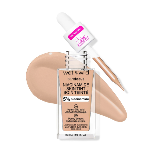 Wet N Wild - Fondotinta Bare Focus Niacinamide Skin Tint - Light Medium