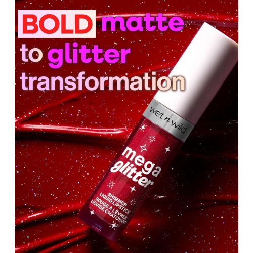 Wet n Wild - Rossetto liquido con glitter Mega Glitter - New Soulmate