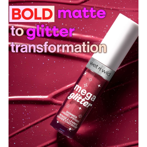 Wet n Wild - Rossetto liquido con glitter Mega Glitter - Pink Future