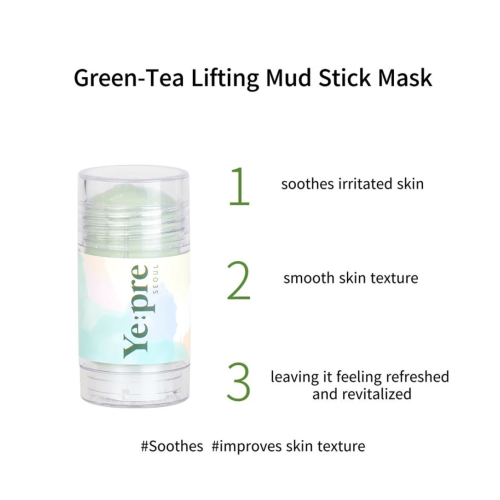 Ye:pre - Maschera in stick per il viso Green-Tea Lifting